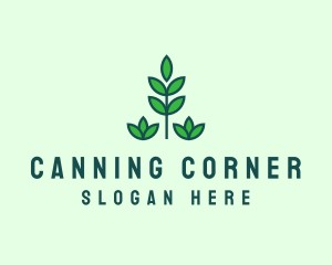 Green Eco Garden Plant logo design