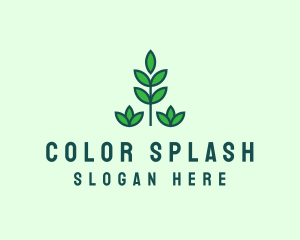 Green Eco Garden Plant logo design