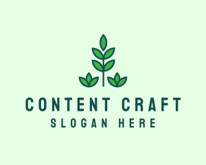 Green Eco Garden Plant logo design