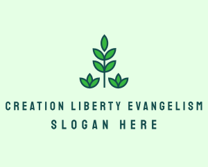 Green Eco Garden Plant logo design