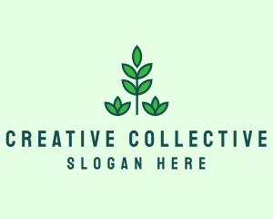 Green Eco Garden Plant logo design