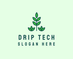 Green Eco Garden Plant logo design