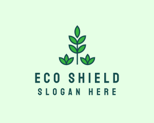 Green Eco Garden Plant logo design