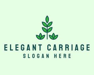 Green Eco Garden Plant logo design