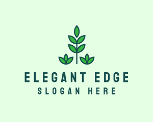 Green Eco Garden Plant logo design