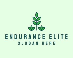 Green Eco Garden Plant logo design