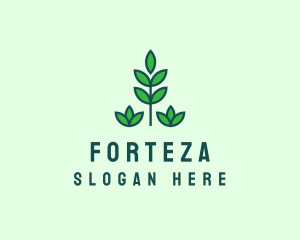 Green Eco Garden Plant logo design