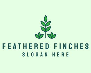 Green Eco Garden Plant logo design