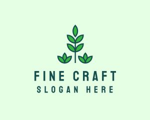 Green Eco Garden Plant logo design