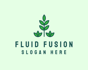 Green Eco Garden Plant logo design