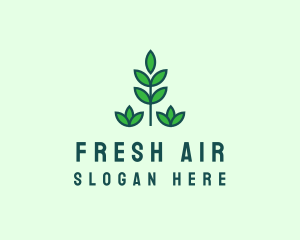 Green Eco Garden Plant logo design