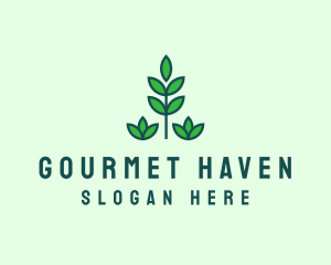 Green Eco Garden Plant logo design