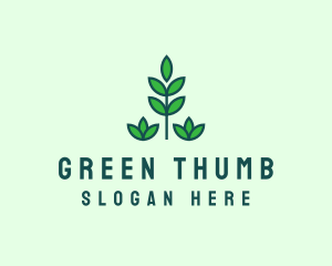 Green Eco Garden Plant logo design