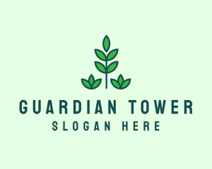 Green Eco Garden Plant logo design