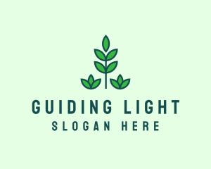 Green Eco Garden Plant logo design