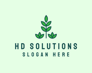 Green Eco Garden Plant logo design