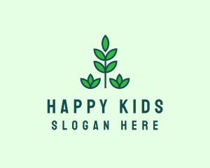 Green Eco Garden Plant logo design