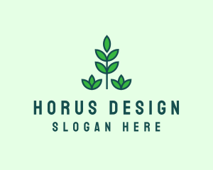 Green Eco Garden Plant logo design