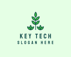 Green Eco Garden Plant logo design