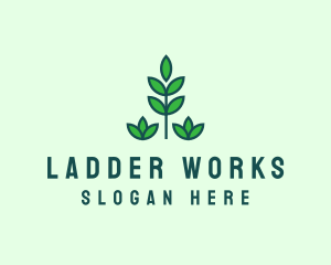 Green Eco Garden Plant logo design