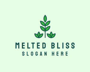 Green Eco Garden Plant logo design