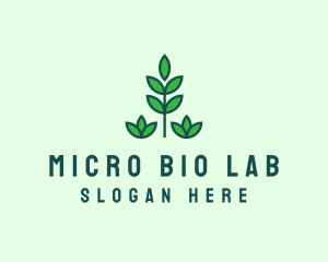 Green Eco Garden Plant logo design