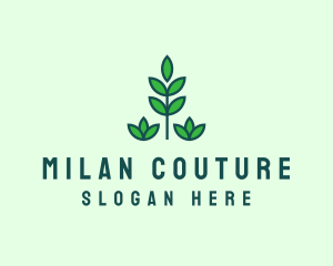 Green Eco Garden Plant logo design