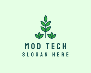 Green Eco Garden Plant logo design