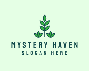 Green Eco Garden Plant logo design