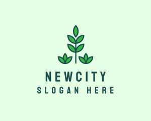 Green Eco Garden Plant logo design