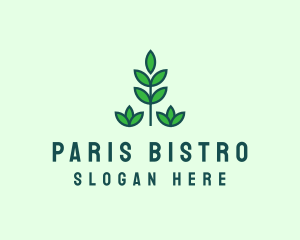 Green Eco Garden Plant logo design