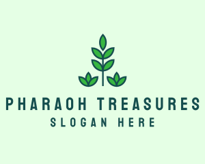 Green Eco Garden Plant logo design