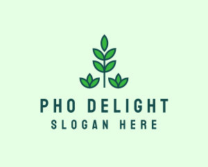 Green Eco Garden Plant logo design