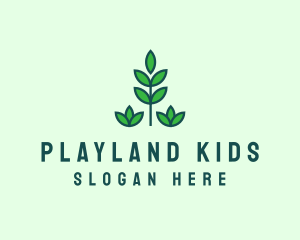 Green Eco Garden Plant logo design