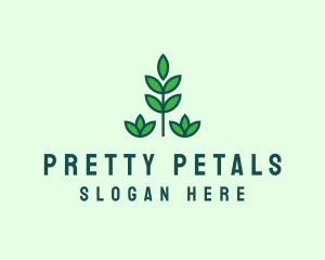 Green Eco Garden Plant logo design