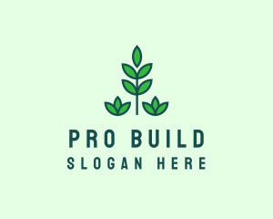 Green Eco Garden Plant logo design