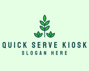 Green Eco Garden Plant logo design