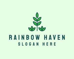 Green Eco Garden Plant logo design