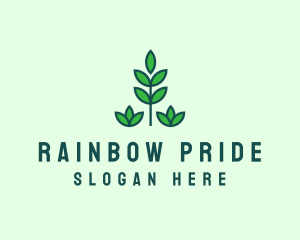 Green Eco Garden Plant logo design