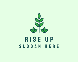 Green Eco Garden Plant logo design