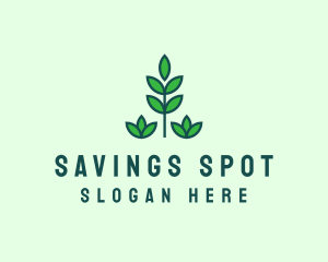 Green Eco Garden Plant logo design