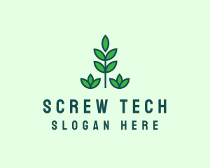 Green Eco Garden Plant logo design