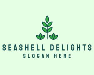 Green Eco Garden Plant logo design