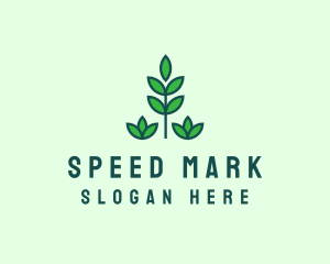 Green Eco Garden Plant logo design