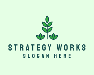 Green Eco Garden Plant logo design