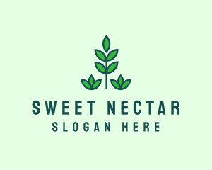 Green Eco Garden Plant logo design