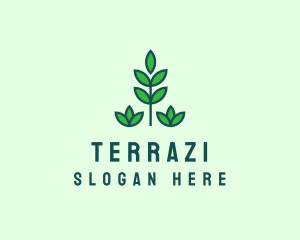 Green Eco Garden Plant logo design