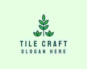 Green Eco Garden Plant logo design