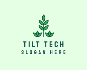 Green Eco Garden Plant logo design