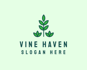 Green Eco Garden Plant logo design